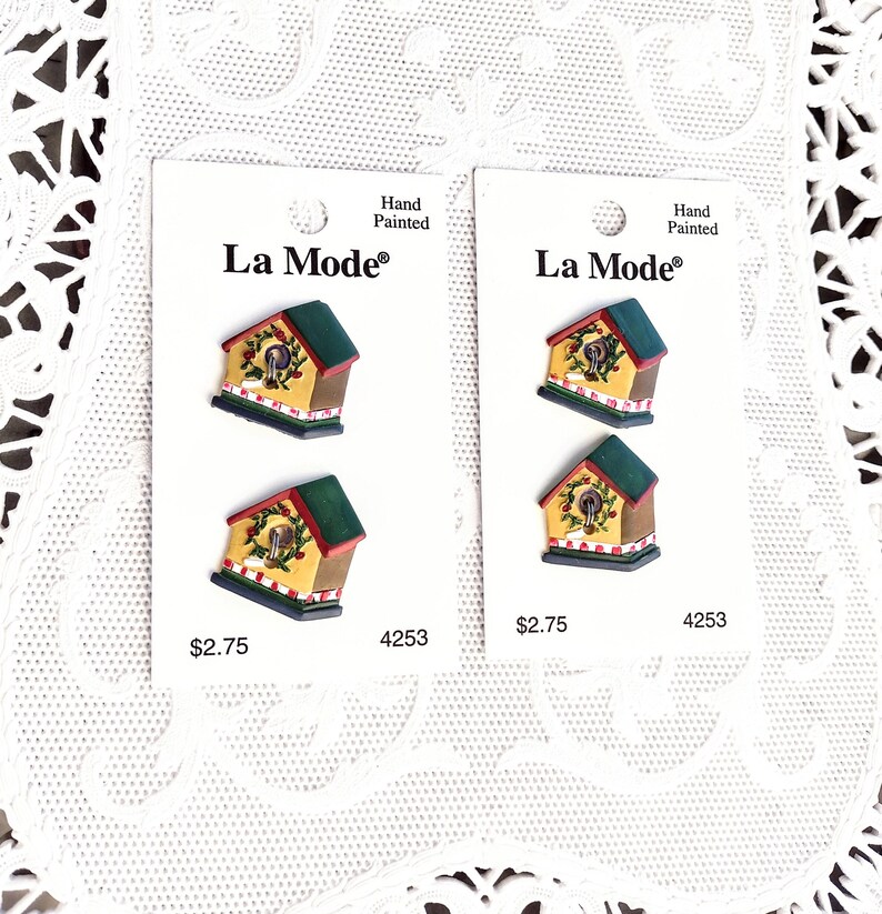 Vintage Buttons 22 Mm , House Design Button/ ,shank Buttons Sewing