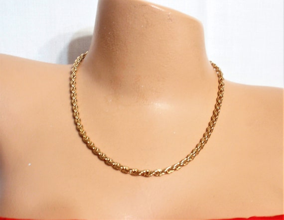 Joan Rivers Classy Vintage rope necklace ,Thick T… - image 3