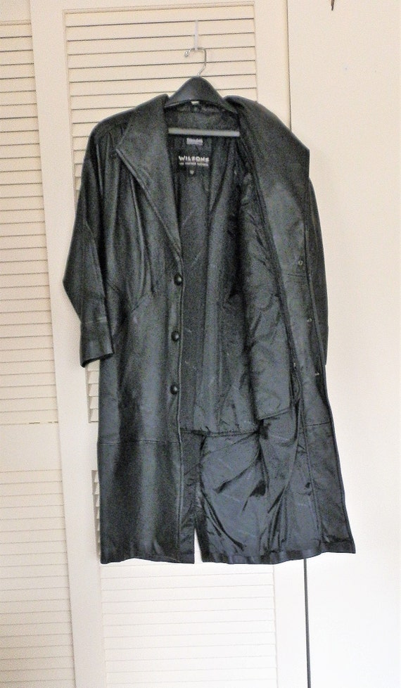 Vintage Wilson Leather Coat.Genuine 100% Leather.… - image 9
