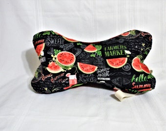 Neck support pillow/Watermelon themeNeck comfort pillow/ Travel pillow / TV pillow / Home Decor pillow and Cover