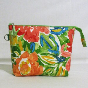 Craft Project Bag/Travel storage bag/Toiletry bag/Wet bag/Underwear bag /Handmade gift /Gift for her image 5