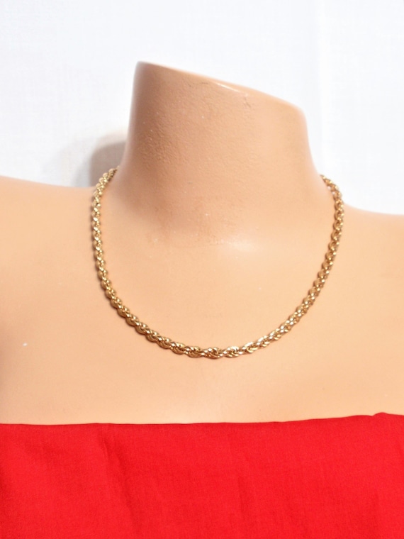 Joan Rivers Classy Vintage rope necklace ,Thick T… - image 1