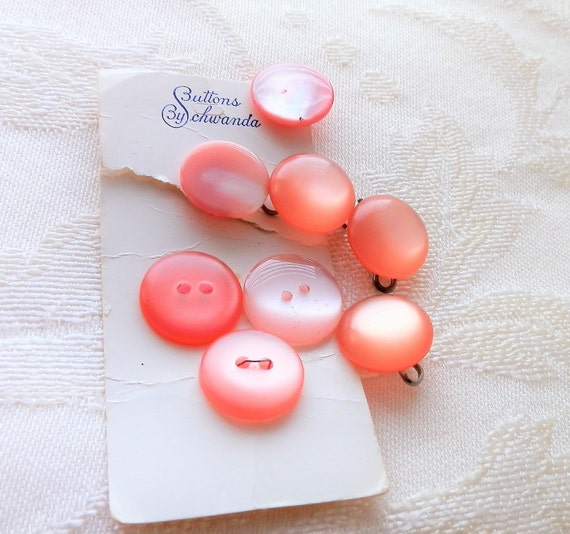 Mother of Pearl Buttons for Sewing and Crafting, Vintage Two Hole