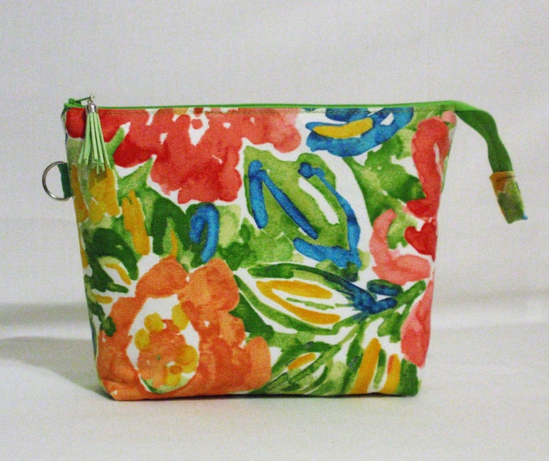 Craft Project Bag/Travel storage bag/Toiletry bag/Wet bag/Underwear bag /Handmade gift /Gift for her image 1