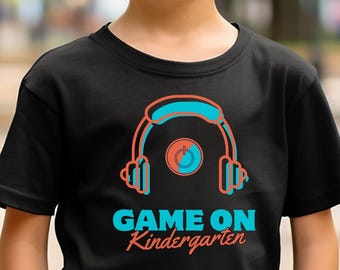 Kids Gaming Tee Fun Kindergarten Shirt Youth Cotton Top Playful Kids Apparel Gaming Gift for Boys and Girls Back to School Kid Tee