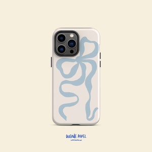 Coquette Bow Tough Case for iPhone®, Baby Blue Phone Case For Iphone 16 Pro, Iphone 13 Pro Case, Iphone 14 Pro Case, Iphone 15 Pro Case