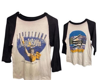 Vintage 1979 Supertramp Breakfast In America Tour Shirt Medium Raglan Tee Original 70s Band T-Shirt Rare Concert Tee North American Tour