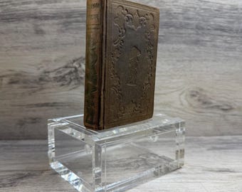 1849 Robinson Crusoe Illustrated Antique Book  Daniel Defoe  Embossed Cloth