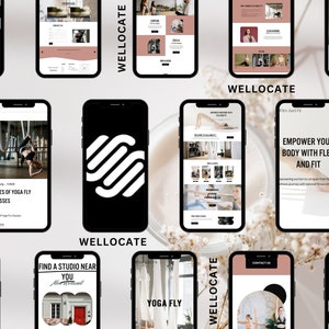 Minimal Squarespace Template for Coaching Consultant Agency Personal