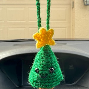 Christmas car accessory, Christmas tree car charm, tree decor, Christmas car accessories, rearview car mirror accessory, Christmas decor