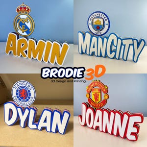 Personalized Real Madrid 3D Printed Name Plate | Soccer Fan Gift image 11