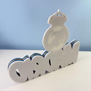 Personalized Real Madrid 3D Printed Name Plate | Soccer Fan Gift image 6