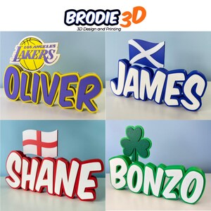 Personalized Real Madrid 3D Printed Name Plate | Soccer Fan Gift image 17