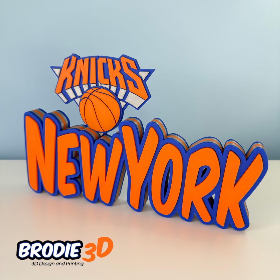 Knicks Lettering New York Knicks Custom Name Sign | Personalised Basketball Decor ...