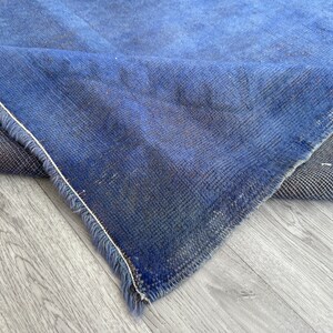 7x9 Blue Turkish Rug, 7x9 Vintage Rug, Oushak Kitchen Bedroom Livingroom Bathroom Laundry Dorm Diningroom Entry Rug, Home Decor, 6.6x9.4 Ft