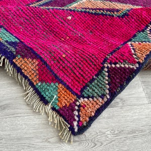 3x10 Oushak Red Orange Blue Green Runner Rug, 3x10 Turkish Runner, Vintage Livingroom Hallway Kitchen Entryway Runner, Home Decor, 3x10.3 Ft