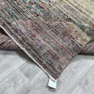 5x9 Vintage Oushak Rug: Handmade Turkish Wool Rug (4.7x9.1 Ft)