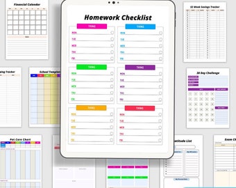 ADHD Productivity Planner, Daily Planner, Time Management Organizer, Focus Tracker, Task Scheduler, Gift for Students