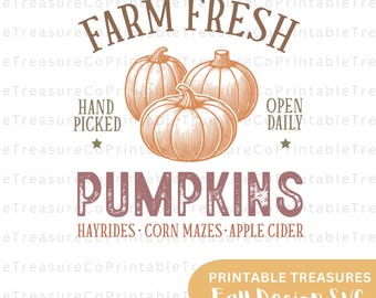 Farm Fresh Pumpkins Fall Svg Pumpkin Thanksgiving Womens Shirt Svg, Templates for Autumn, Snoopy Fall SVG Bundle,  Fall Templates for Autumn