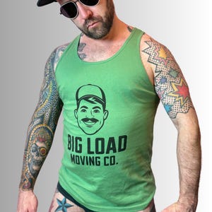 Naughty Funny Gay Tank Top | Big Load | Sexy Funny Innuendo Queer Summer Travel Gift Shirt, Sleeveless Tee, LGBT Pride Apparel, NSFW Humor