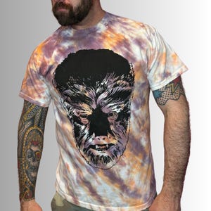 Wolfman Tie Dye Halloween Tshirt