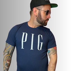 Pig Y2K Mall Parody Tee, Funny Kinky Suggestive Agender Pride Top Shirt Vintage Retro Design, Queer Bar Club Gym Cruise T-Shirt