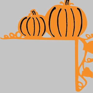 Pumpkin Halloween Door Corner Decor  DIGITAL FILE ONLY