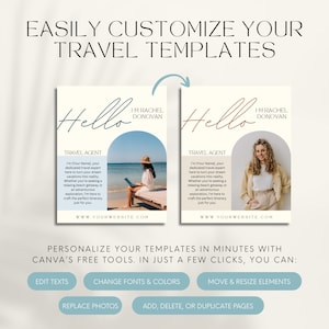 600 Travel Agent Instagram Templates: Social Media Posts & Stories Bundle (Canva)