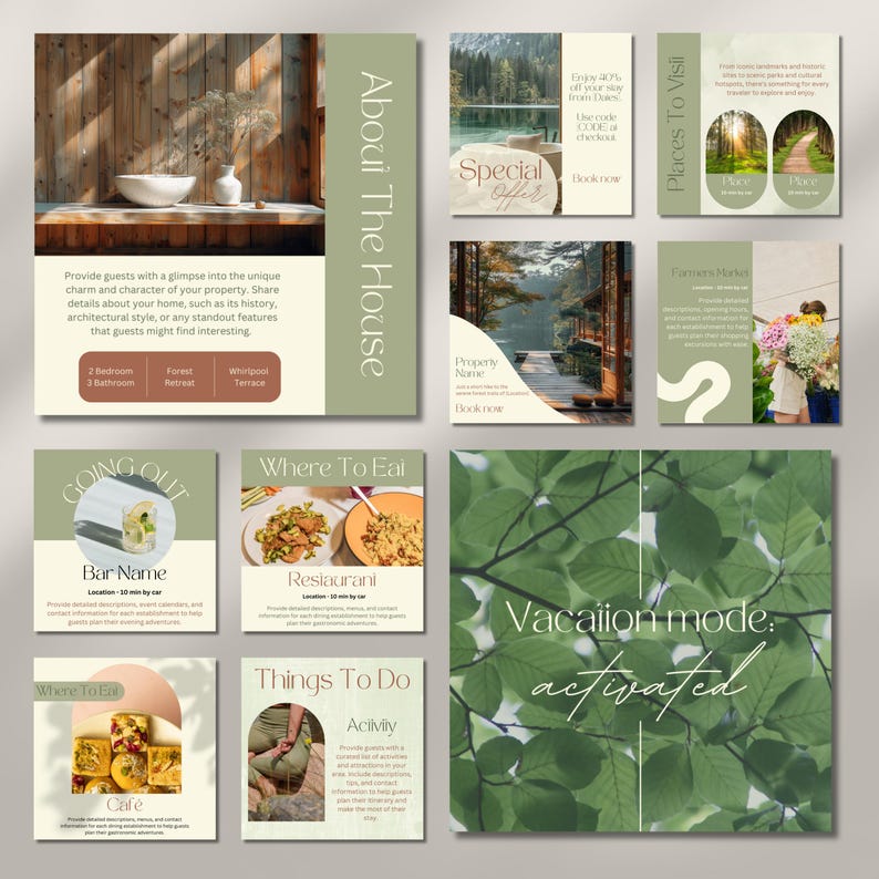 Airbnb Instagram Template Bundle: Host Social Media Posts (canva) - Etsy