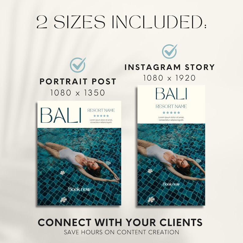600 Travel Agent Instagram Templates: Social Media Posts & Stories Bundle (Canva)
