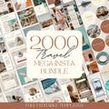 2000 Travel Agent Instagram Templates: Social Media Bundle (Canva)