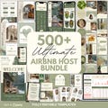 500+ Airbnb Host Bundle: Welcome Book, Signs, Social Media, Checklist (Canva)