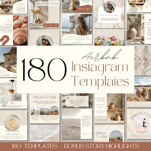 Airbnb Instagram Template, Social Media Posts, Canva Host Social Media, VRBO IG Posts, Short Term Vacation Rental, Instagram Post Airbnb