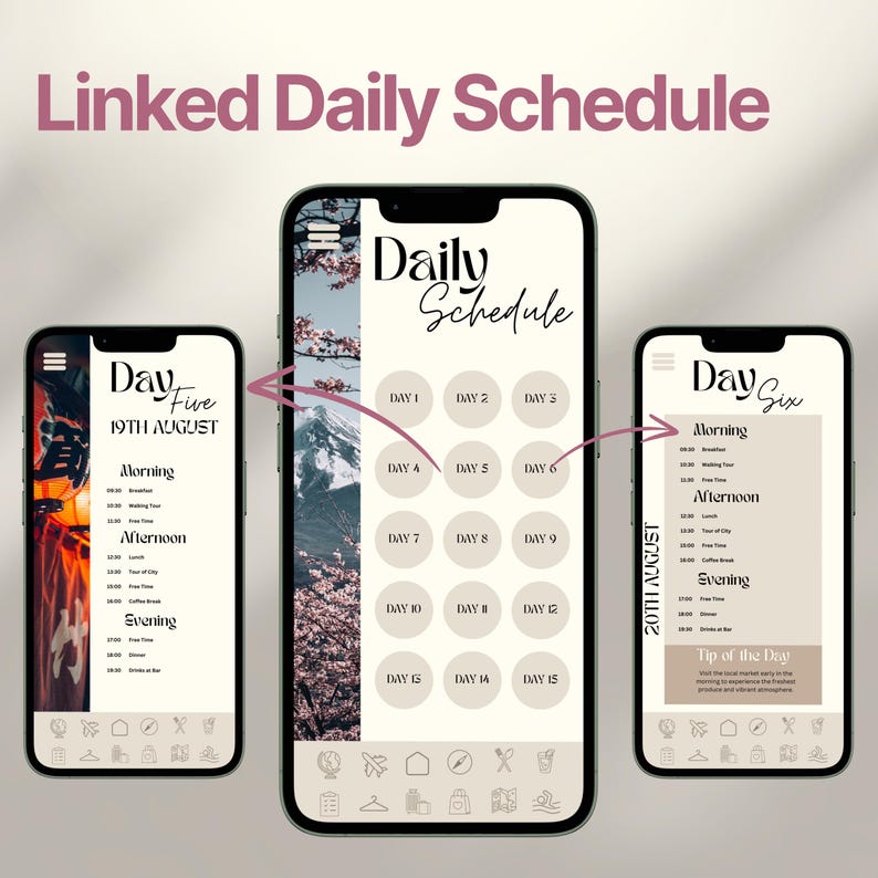 Itinerary Template
Weekend Itinerary
Travel Itinerary
Travel Guide Trip
Travel Marketing
Travel Planner Trip
Travel Schedule Trip
Holiday Vacation
Trip Itinerary Japan
Travel Agent Digital
Travel Agency Mobile
Europe France Planner