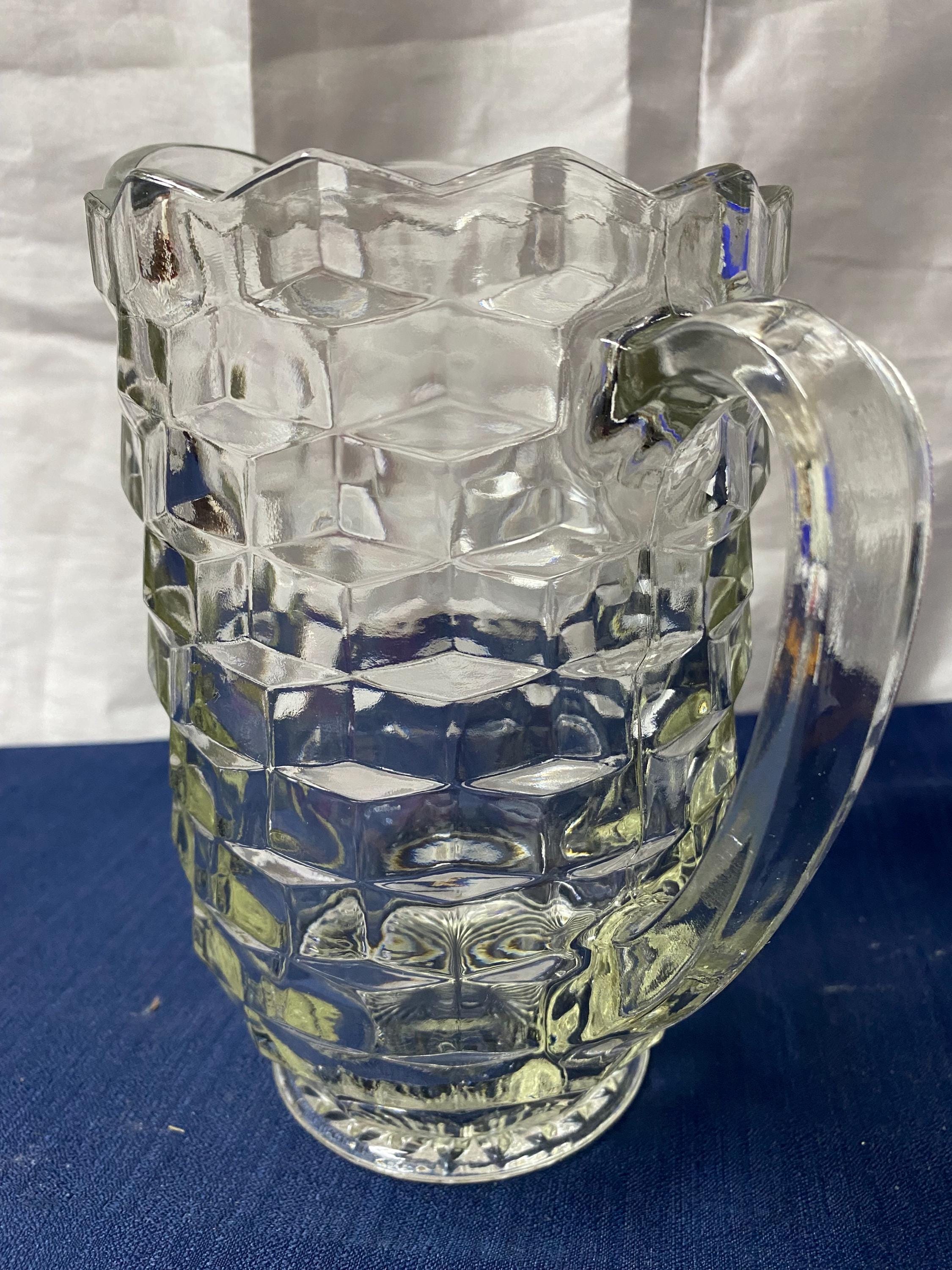Vintage American Fostoria Glass Water Pitcher - Etsy