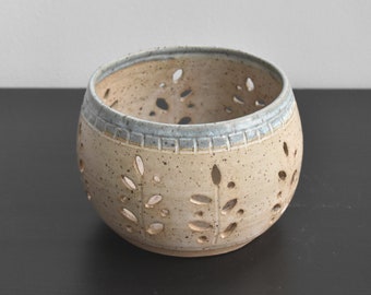 Bougie chauffe-plat, pièce maîtresse en poterie, bougie chauffe-plat, fait main