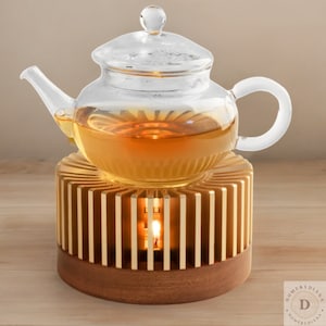 Aluminum Alloy Tea Warmer & Candle Holder - Stylish Tea, Coffee, Milk - Perfect Gift for Tea Lovers
