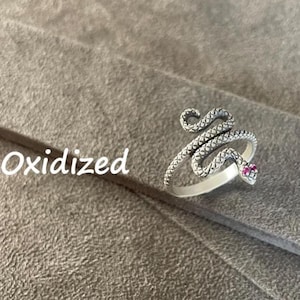 Sterling Silver Snake Ring: Wrap Around Serpent Jewelry