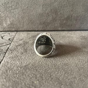 Ring med ansiktsmask i sterlingsilver, smycken för superhjältefilmfans bild 10