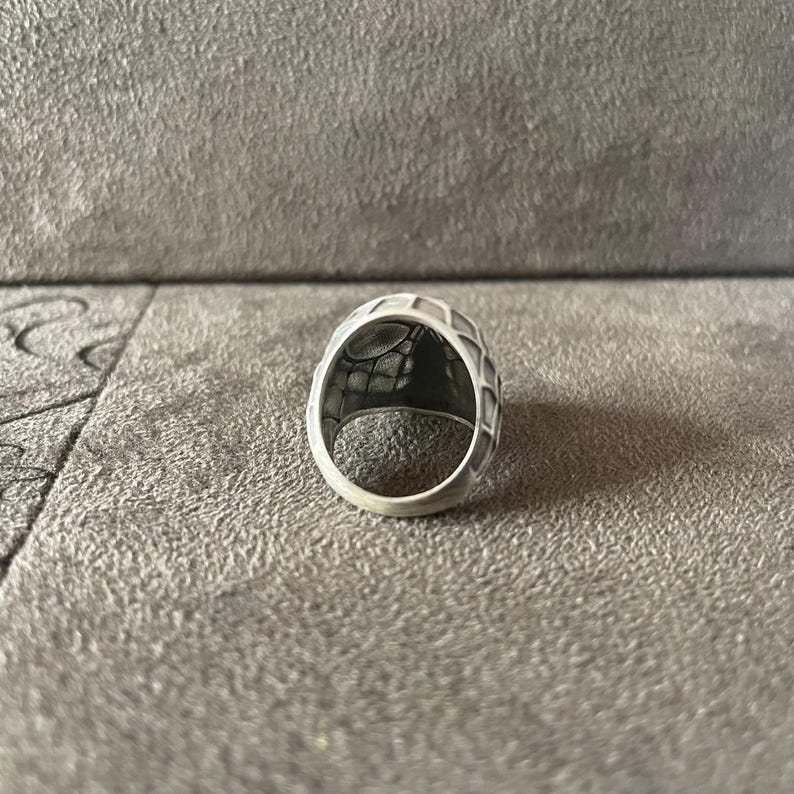 Ring med ansiktsmask i sterlingsilver, smycken för superhjältefilmfans bild 10