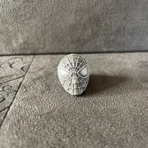 Ring med ansiktsmask i sterlingsilver, smycken för superhjältefilmfans bild 2