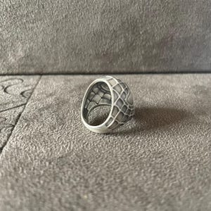 Ring med ansiktsmask i sterlingsilver, smycken för superhjältefilmfans bild 8