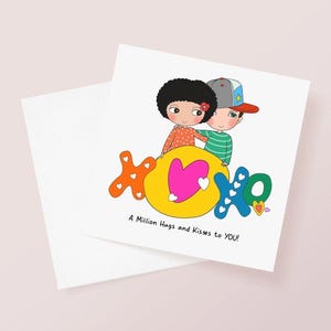 A Million Hugs And Kisses To You - Love and Everyday Card