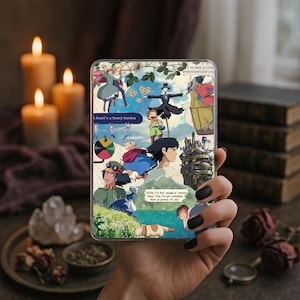 Howl's Moving Castle Inspired Collage Kindle Insert