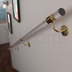 Lucite Handrail Kit With Loop Bracket