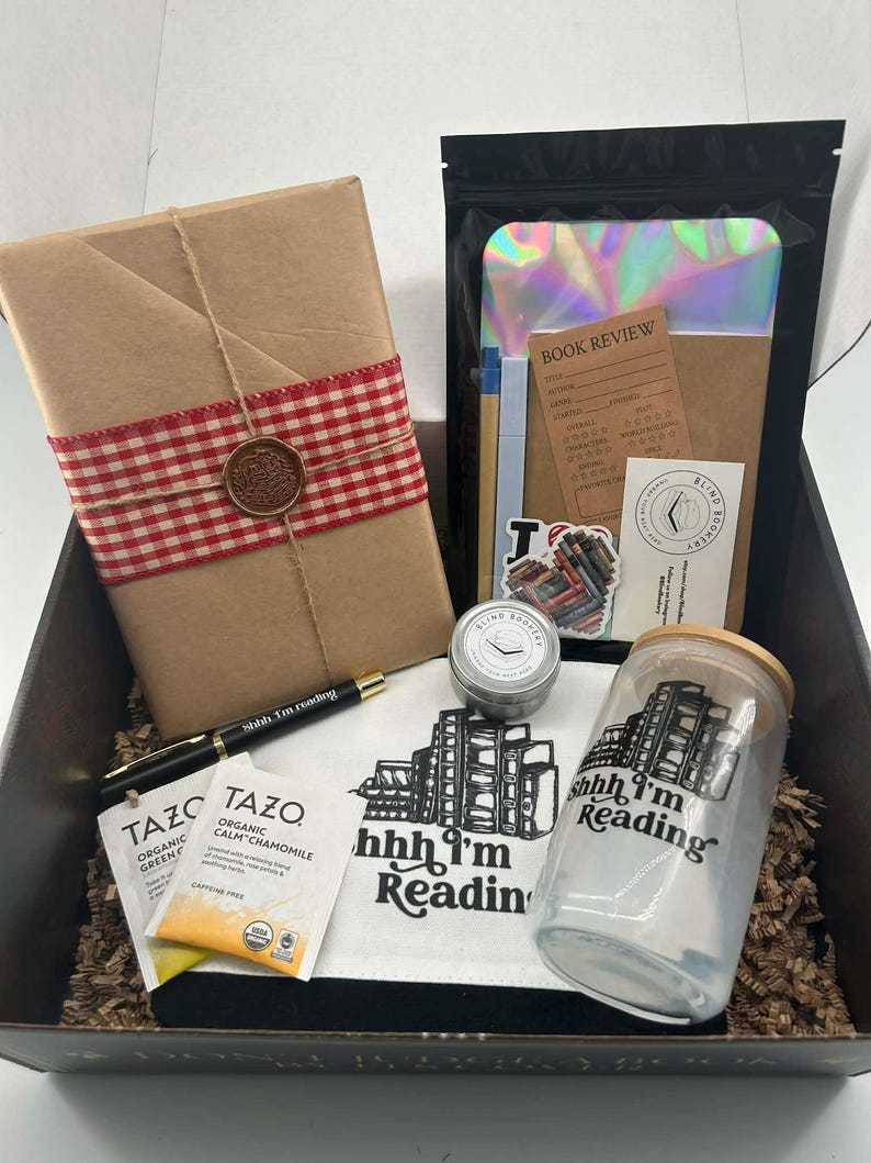 Blind Date Book Box Signature Edition | Mystery New or Used Book Gift Set image 2