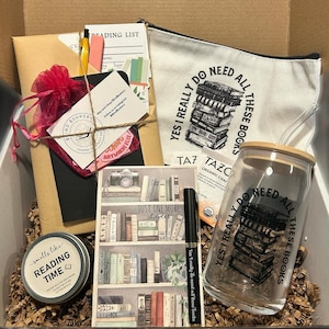 Blind Date with a Book Box Mystery Gift for Book Lover Personalized Book Gift for Her Bookworm Gift New & Gently Used Books