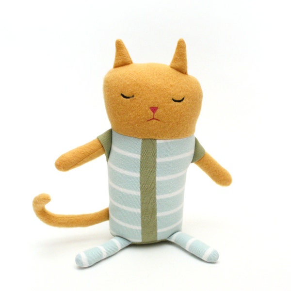 Binky Mini Kitty Cat in Pajamas Cotton Monster