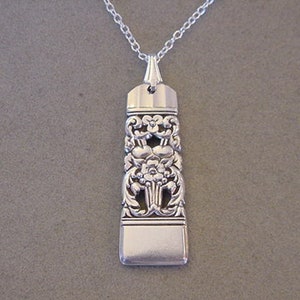 Spoon Jewelry Necklace 1936 CORONATION Vintage SILVER SPOON Pendant Necklace - Silverware Jewelry