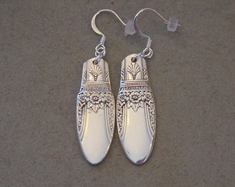 Spoon Jewelry Earrings 1937 FIRST LOVE Vintage Silver Spoon Earrings - Silverware Jewelry